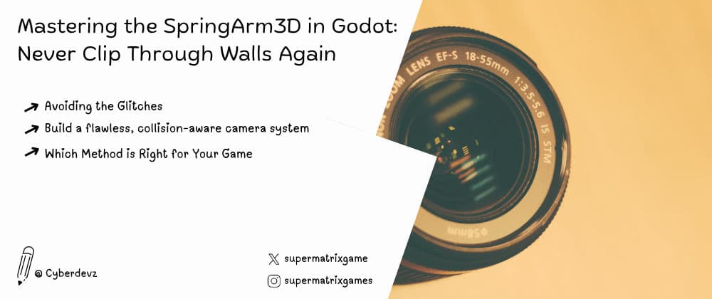 Mastering the SpringArm3D in Godot: Never Clip Through Walls Again