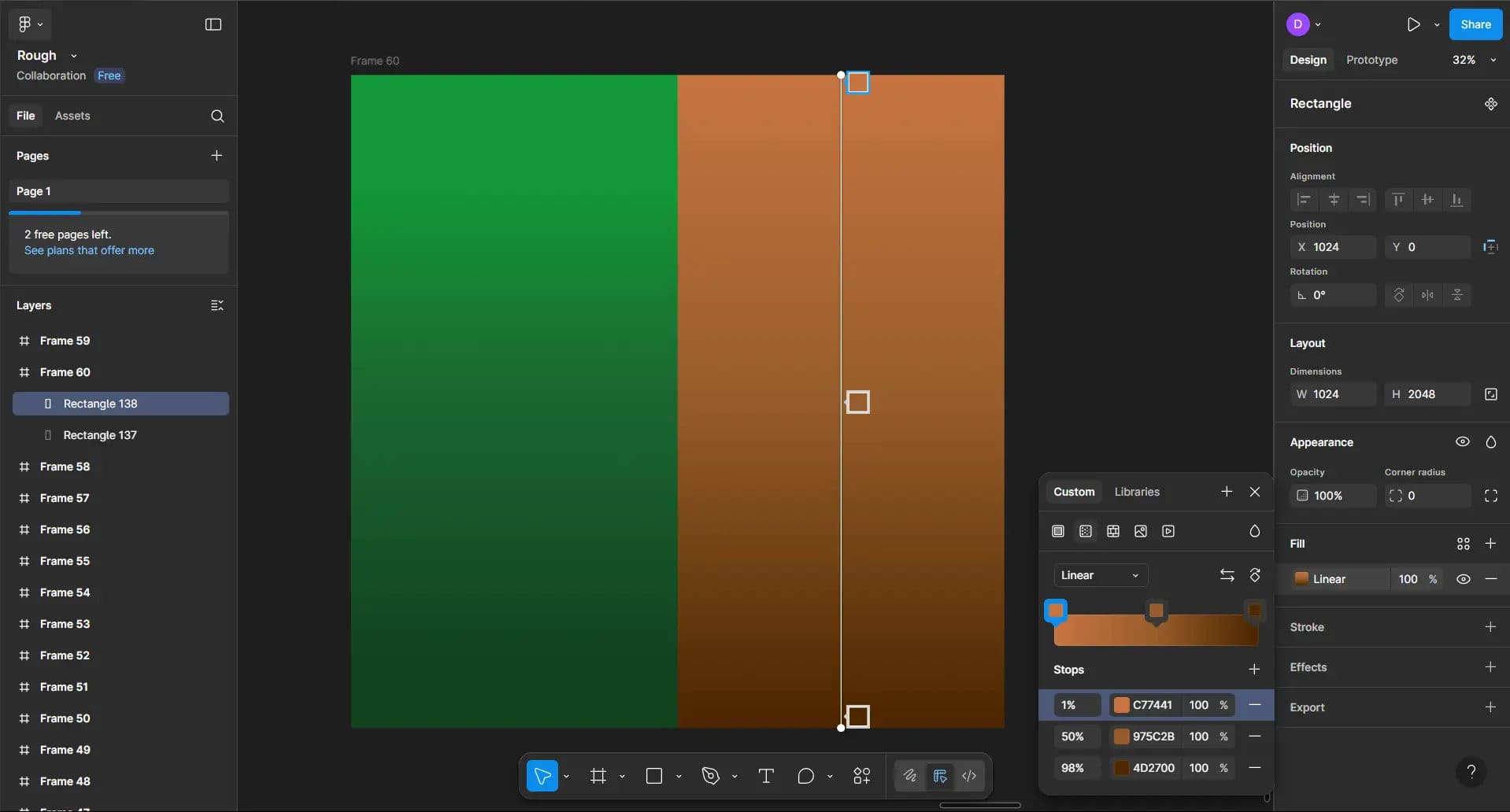 Creating the Material with Figma